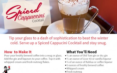 Stay Snug And Serve Up A Spiced Cappucini Cocktail