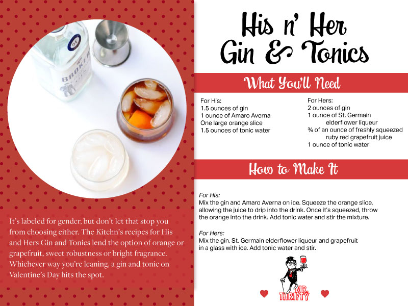Do You And Your Valentine Have Different Tastes? Try These Complementary Cocktails
