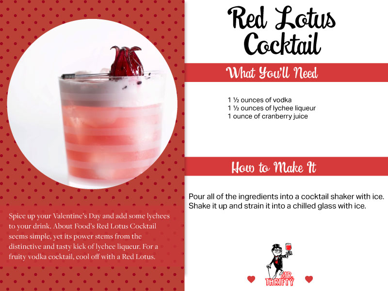 Spice Up Your Valentine’s Day With A Red Lotus Cocktail